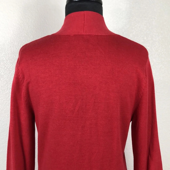 2/$30 NEW Isaac Mizrahi Live! Cardigan Size Small Open Front Hi-Low Hem Sweater - Picture 8 of 16